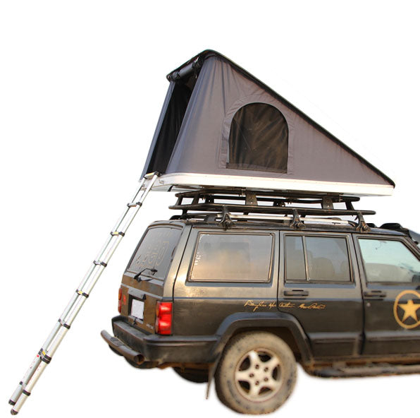 Triangular Hard Shell Car Roof Top Tent Nacre