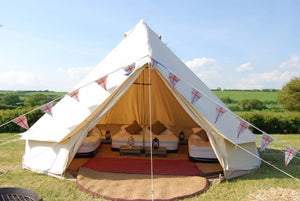 Cotton canvas glamping bell tent
