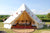 Cotton canvas glamping bell tent