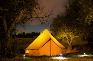 Cotton canvas glamping bell tent