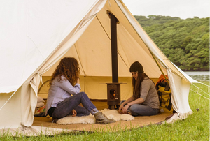 Cotton canvas glamping bell tent