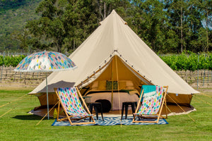 Cotton canvas glamping bell tent