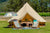 Cotton canvas glamping bell tent