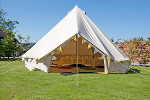 Cotton canvas glamping bell tent