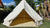 Cotton canvas glamping bell tent