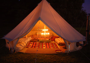 Cotton canvas glamping bell tent