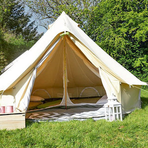 Cotton canvas glamping bell tent