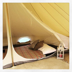 Cotton canvas glamping bell tent
