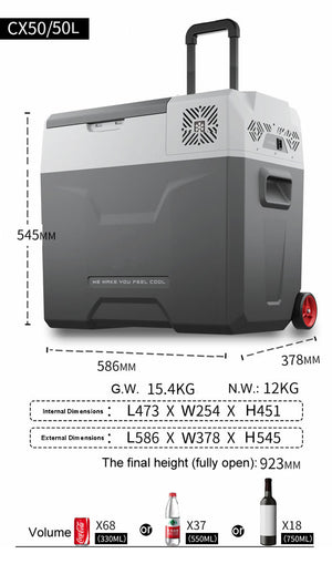Compressor Car Refrigerator for Both Outdoor and Domestic Use-CX