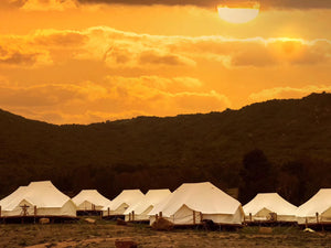 Cotton canvas glamping emperor bell tent