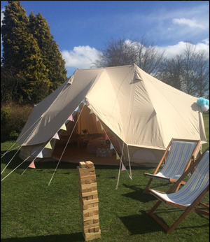 Cotton canvas glamping emperor bell tent