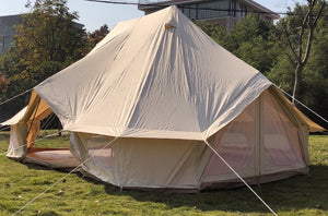Cotton canvas glamping emperor bell tent