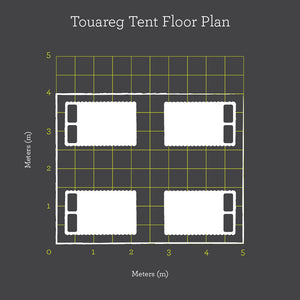 Cotton canvas glamping Touareg bell tent